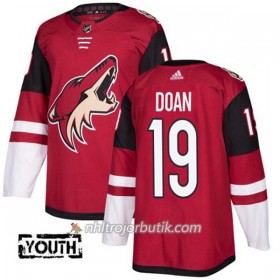 Barn Ishockey Arizona Coyotes Tröja Shane Doan 19 Adidas 2017-2018 Vinröd Authentic